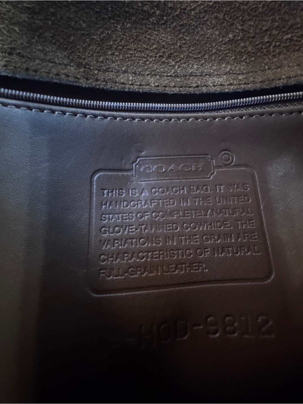 Vintage Coach Ridgefield Flap Crossbody Bag Style 9812 - Picture 5 of 16